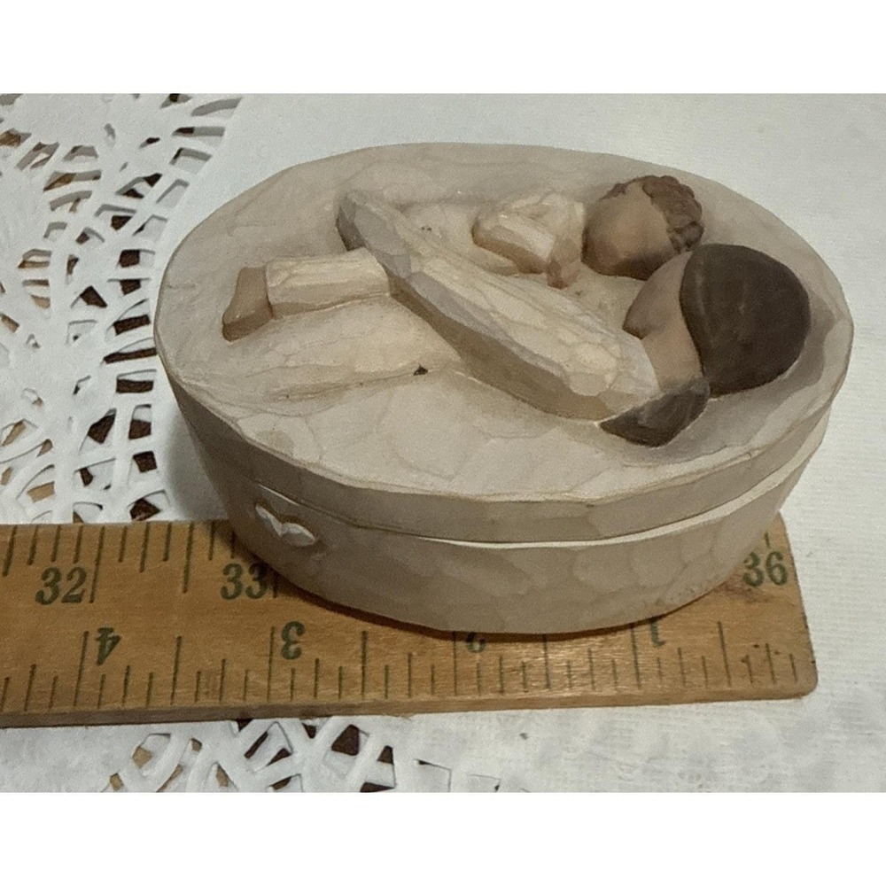 Willow Tree Demdaco Tenderness Trinket Box #26613 Susan Lordi 2004 Mother Child - Picture 11 of 11